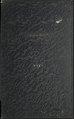ملخص وجيز من تقرير لجنة مشروعات النيل، 1920 — غلاف