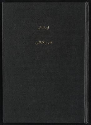 فصول التماثيل في تباشير السرور. — غلاف