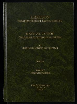 كشف الظنون عن اسامي الكتب والفنون = v.6 — غلاف