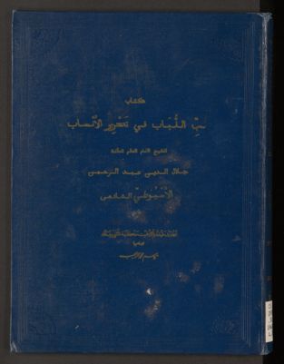 كتاب لب اللباب في تحرير الأنساب — غلاف