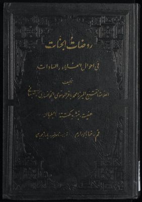 روضات الجنات في أحوال العلماء والسادات v.8 — غلاف