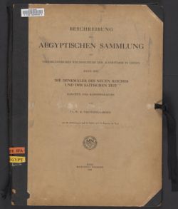 Beschreibung der aegyptischen Sammlung des niederländischen Reichsmuseums der Altertümer in Leiden Bd. 13